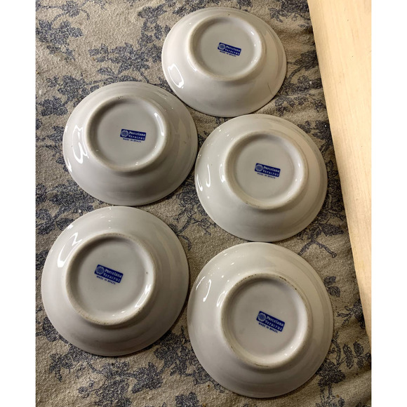 Set of 5 Porcelana Veracruz Made in Brazil Demitasse Espresso Cups and Saucers - Picture 10 of 12